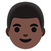 👨🏿 Emoji Mann: dunkle Hautfarbe Google 15.0.