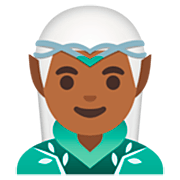 🧝🏾‍♂️ Emoji Elfo Homem: Pele Morena Escura na Google 15.0.