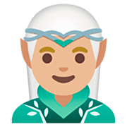 🧝🏼‍♂️ Emoji Elfo Homem: Pele Morena Clara na Google 15.0.
