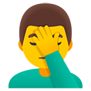 Emoji 🤦‍♂️ Uomo Esasperato su Google 15.0.