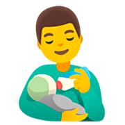👨‍🍼 Emoji Homem Alimentando Bebê na Google 15.0.