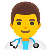 👨‍⚕️ Emoji Profesional Sanitario Hombre en Google 15.0.