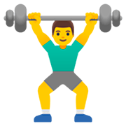 🏋️‍♂️ Emoji Homem Levantando Peso na Google 15.0.
