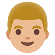 Emoji 👨🏼 Uomo: Carnagione Abbastanza Chiara su Google 15.0.