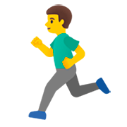 Emoji 🏃‍♂️ Uomo Che Corre su Google 15.0.