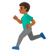 Emoji 🏃🏾‍♂️ Uomo Che Corre: Carnagione Abbastanza Scura su Google 15.0.