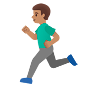 Emoji 🏃🏽‍♂️ Uomo Che Corre: Carnagione Olivastra su Google 15.0.