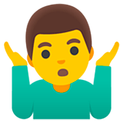🤷‍♂️ Emoji schulterzuckender Mann Google 15.0.