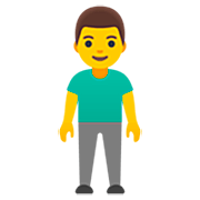 Emoji 🧍‍♂️ Uomo In Piedi su Google 15.0.