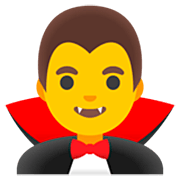 Emoji 🧛‍♂️ Vampiro Uomo su Google 15.0.