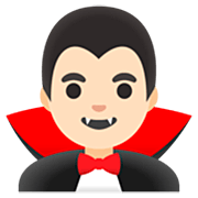 Emoji 🧛🏻‍♂️ Vampiro Uomo: Carnagione Chiara su Google 15.0.