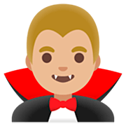 Émoji 🧛🏼‍♂️ Vampire Homme : Peau Moyennement Claire sur Google 15.0.