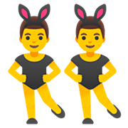 👯‍♂️ Emoji Hombres Con Orejas De Conejo en Google 15.0.
