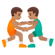 Hombres Luchando, Tono De Piel Medio Google 15.0.
