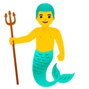 🧜‍♂️ Emoji Sirena Hombre en Google 15.0.