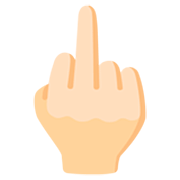 🖕🏽 Doigt D'honneur : Peau Légèrement Mate Emoji