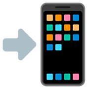 Emoji 📲 Telefono Cellulare Con Freccia su Google 15.0.