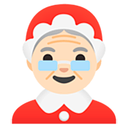 🤶🏻 Emoji Mamãe Noel: Pele Clara na Google 15.0.
