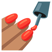 💅🏽 Emoji Pintarse Las Uñas: Tono De Piel Medio en Google 15.0.
