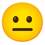 Emoji 😐 Faccina Neutra su Google 15.0.