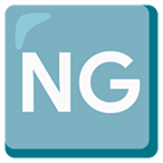 Emoji 🆖 Pulsante NG su Google 15.0.