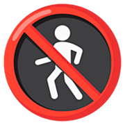 🚷 Emoji Fußgänger verboten Google 15.0.