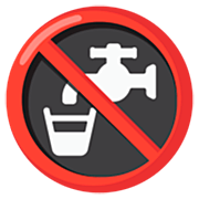 Emoji 🚱 Simbolo Di Acqua Non Potabile su Google 15.0.