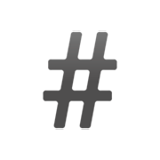 Emoji #️ Segno della griglia su Google 15.0.
