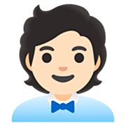 🧑🏻‍💼 Emoji Oficinista Hombre: Tono De Piel Claro en Google 15.0.