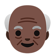 👴🏿 Emoji Anciano: Tono De Piel Oscuro en Google 15.0.