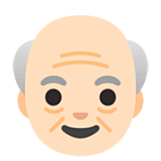 Émoji 👴🏻 Homme âgé : Peau Claire sur Google 15.0.