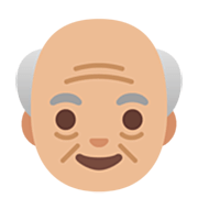 Émoji 👴🏼 Homme âgé : Peau Moyennement Claire sur Google 15.0.