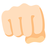 Emoji 👊🏻 Pugno Chiuso: Carnagione Chiara su Google 15.0.