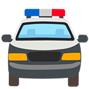 🚔 Emoji Vorderansicht Polizeiwagen Google 15.0.