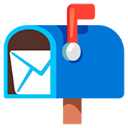 Émoji 📬 Boîte Aux Lettres Ouverte Drapeau Levé sur Google 15.0.