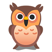 Emoji 🦉 Gufo su Google 15.0.