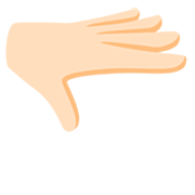 🫳🏻 Emoji Handfläche Nach Unten: helle Hautfarbe Google 15.0.