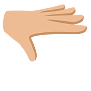 🫳🏼 Emoji Handfläche Nach Unten: mittelhelle Hautfarbe Google 15.0.