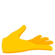 Emoji 🫴 Palmo İn Su su Google 15.0.