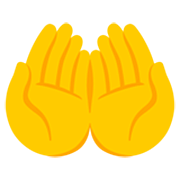 Emoji 🤲 Mani Unite In Alto su Google 15.0.