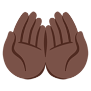 🤲🏿 Emoji Handflächen nach oben: dunkle Hautfarbe Google 15.0.