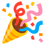 🎉 Emoji Cone De Festa na Google 15.0.
