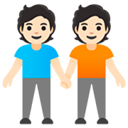 Emoji 🧑🏻‍🤝‍🧑🏻 Persone Che Si Tengono Per Mano: Carnagione Chiara su Google 15.0.