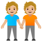 Émoji 🧑🏼‍🤝‍🧑🏼 Deux Personnes Se Tenant La Main : Peau Moyennement Claire sur Google 15.0.