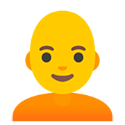 Emoji 🧑‍🦲 Persona: Calvo su Google 15.0.