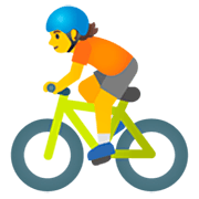 Émoji 🚴 Cycliste sur Google 15.0.