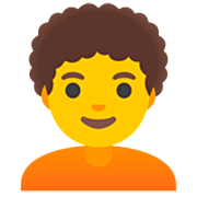 🧑‍🦱 Emoji Pessoa: Cabelo Cacheado na Google 15.0.