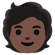 🧑🏿 Emoji Persona Adulta: Tono De Piel Oscuro en Google 15.0.