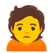 🙍 Emoji Persona Frunciendo El Ceño en Google 15.0.