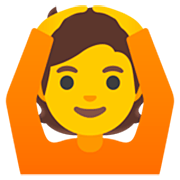 🙆 Emoji Persona Haciendo El Gesto De «de Acuerdo» en Google 15.0.